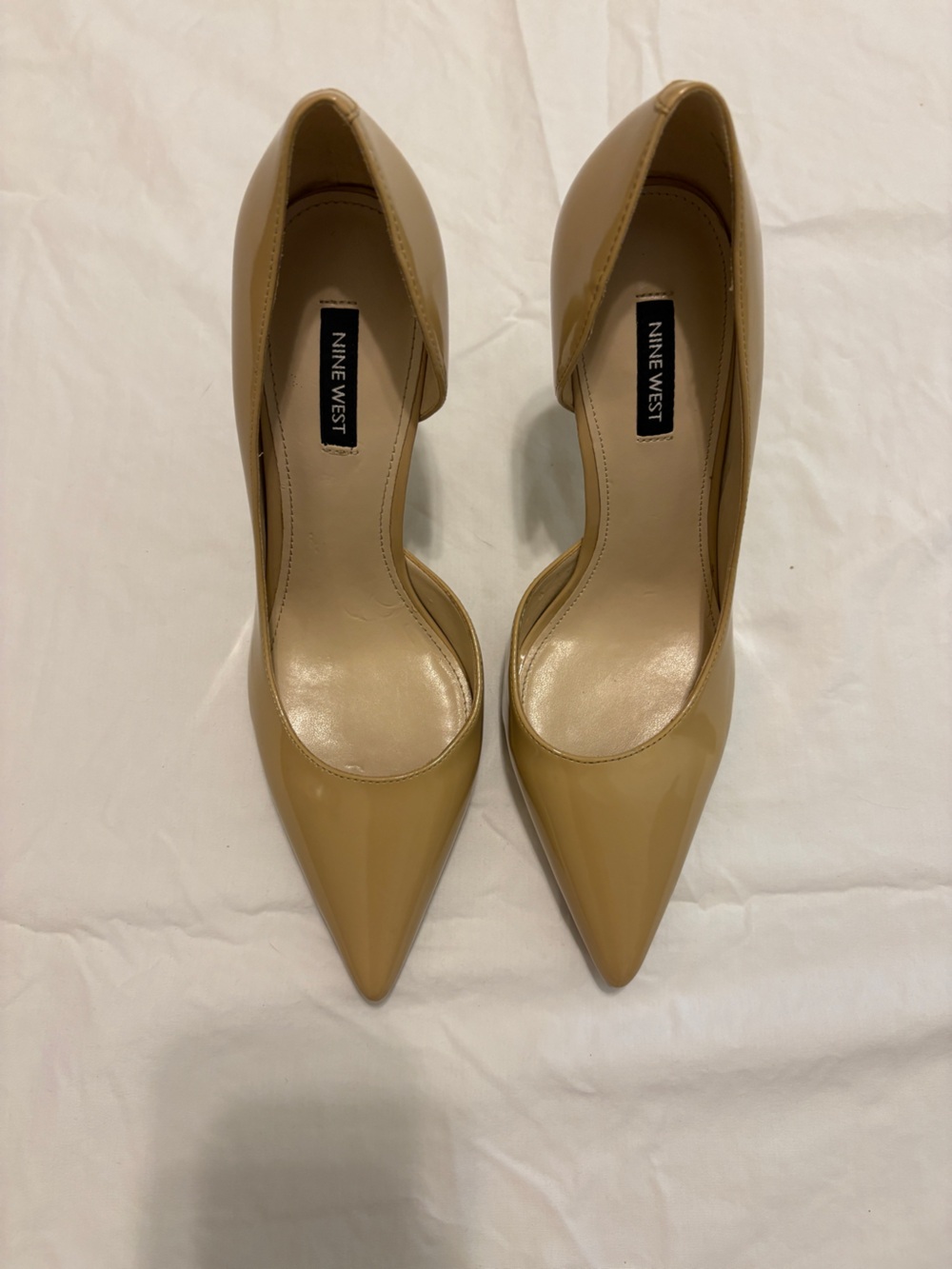 Nine West Pointed-Toe Pumps in Tan
